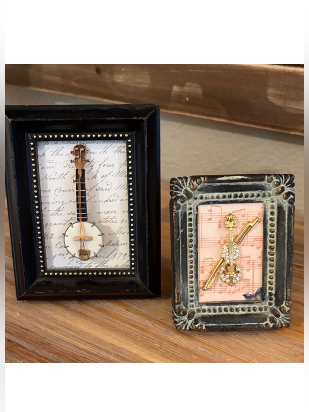 Handcrafted Miniature Instrument Frame Set